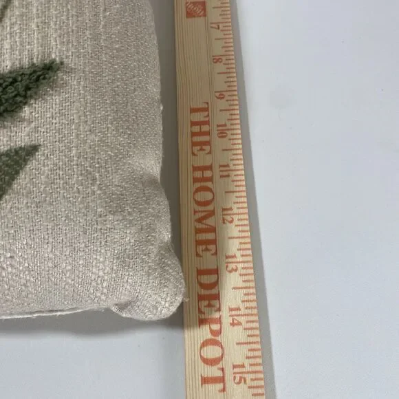 Lux Loom Mushroom Pillow Hand Woven Cotton Shroom Serenity Neutrals 14"x 20" - Picture 13 of 16